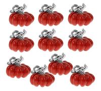 Cabilock 10pcs Pendentifs Citrouille Halloween en Alliage Rouge, Breloques Soi-même pour Fabrication de Bijoux, Accessoires Délicats pour Bracelet et Porte-clés