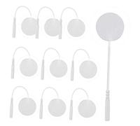 Cabilock 10Pièces Coussinets Électrode Silicone Lot pour Massages et Relaxation à Auto Adhésifs et Réutilisables Pratiques