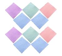 Cabilock 10pièces Lot de Lingettes Démaquillantes Microfibre Serviettes de Toilette Réutilisables pour Nettoyage du Visage Démaquillage Couleur Aléatoire