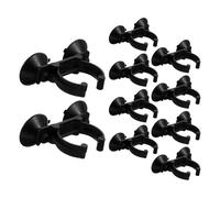 Cabilock 10pièces Lot de Ventouses avec Clip Noir pour Aquarium Support Lampe et Tube Étanche pour Chauffage Éclairage Submersible Tuyau et Plante Fixation Sécurisée pour Aquarium