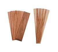 Cabilock 10pièces Mèches De Bougie sans Fumée Motif Grille Triangulaire Noyaux Crépitants pour Bricolage DIY Matériaux De Fabrication De Bougies