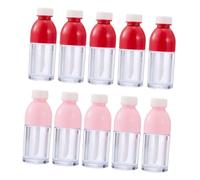 Cabilock 10pièces Tubes De Gloss Vides Forme De Bouteille Flacons De Gloss Avec Applicateur Conteneurs Pour Rouge à Lèvres Liquide