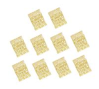 Cabilock 12 feuilles Lot de Autocollants Dorés Lettres et Chiffres Adhésifs Résistants à Eau Stickers Alphabet Vinyle pour Boîte Aux Lettres Décorations Maison et Loisirs Créatifs