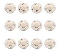 Cabilock 12 Paires de Boutons-Pression Magnétiques Dorés Ultra-Fins 8 Trous pour Paquet Vêtements et Créations DIY Fermoir Magnétique Pratique et Résistant Accessoires de Couture