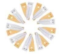 Cabilock 12 Paires Feuilles D'électrodes en Cuivre et Zinc pour Expériences Scientifiques, Kit Éducatif Polyvalent pour Recherche et Éducation en Physique