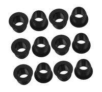 Cabilock 12 Pièces Adaptateur de versement de Bouteille de vin Adaptateur à l'épreuve déversement Bouchon Anti-poussière verseur Spout de Mesure Liquide Verser à vis Gel de silice Noir