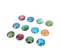 Cabilock 12 Pièces Aimant de réfrigérateur en Verre Magnets Enfants Magnet Noel Decoration de Noel cerf Noel Aimant de Tableau de noël Aimant décoratif Aimant de réfrigérateur de Noël