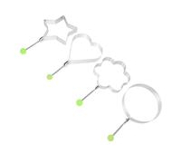 Cabilock 12 pièces Anneaux à Œufs Acier Inoxydable Épais pour Cuisson DIY Œufs Au Plat Moules pour Friteuse et Omelettes