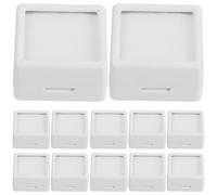 Cabilock 12 Pièces Boîte À Bijoux Transparente Avec Couvercle Mini BoîTe De PréSentation Pour Pierres PréCieuses Coffret De Rangement Compact Pour Bagues Perles Et Gemmes