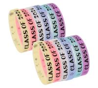 Cabilock 12 Pièces Bracelet en Silicone Doux et Lumineux pour Étudiants, pour Cérémonie de Remise des Diplômes et Soirée de Récompenses, Résistant et Confortable