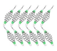 Cabilock 12 pièces Cage à Appâts Feeder Acier Inoxydable Ressort Coil Léger pour Carpe Accessoire Extérieur de Contrôle Appât Couleur Aléatoire Couleur Aléatoire