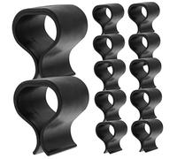 Cabilock 12 Pièces Clip D'attaches De Chaise en Rotin Canapé Extérieur Noir Meubles De Jardin Osier De Plein Air Dehors Clip De Mobilier D'extérieur Patio Black Plastique