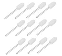 Cabilock 12 pièces Embouts Feutre Ponçage avec Manche pour Polissage Miroir Roues de Polissage Rotatives pour Outils Électriques Kit Professionnel pour Ongles et Modelage
