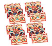 Cabilock 12 Pièces Enveloppes Rouges Traditionnelles pour An Chinois Money Envelopes Carton Motifs et Bénédictions pour Offrir des Lors des