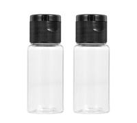 Cabilock 12 pièces Flacons de Voyage Recharges pour Lotion Transparentes avec Bouchon Noir Bouteilles Échantillons Vides pour Maquillage et Soins Corporels