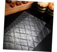 Cabilock 12 Pièces Kit de Moules à Fondant Diy Matrice à Texture Grille pour Décoration de Gâteaux Biscuits et Réutilisable et Facile à Nettoyer
