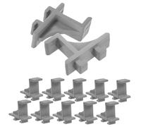 Cabilock 12 pièces Lot de Clips Support Étagère Réfrigérateur Plastique Fixation Stable pour Rangement Frigo et Balconnet Installation Facile et
