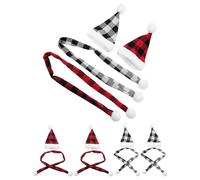 Cabilock 12 pièces Lot de Mini Bonnets et Écharpes de Noël Décoratifs Assortiment Accessoires Légers pour Sapin Poupées et Fêtes de Noël