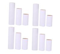 Cabilock 12 pièces Lot de Tubes Carton Ronds pour Bricolage Créatif Matériel DIY pour Garçon Fille Rouleaux Papier Blanc Petits Moyens et Grands pour Loisirs Créatifs Peinture et Collage
