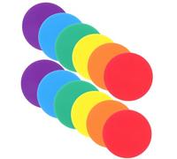 Cabilock 12 pièces Marqueurs Plats Multicolores pour Entraînement Football et Sport Marqueurs Antidérapants pour Exercices Agilité et Pratique sur Sol Disques de Repérage Fiables et
