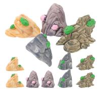 Cabilock 12 Pièces Montagne Miniature en Résine pour Abri Décoratif | Micro Paysage , pour Poissons et Plantes, Aspect Vivant, Ne Se Décolore Pas, Ornement D'aquarium Couleur Aléatoire