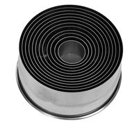 Cabilock 12 Pièces Moule Cercle Mousse Bricolage Gâteau Glaçage Moules Approvisionnement En Cuisine Anneau De Cuisson Fournitures De Cuisson Anneau De Crêpe Acier Inoxydable