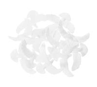 Cabilock 12 Pièces Ornements Colombe Blanche Artificielle Décorations Paix pour Mariage Fête Arbre de Noël Figurines Oiseaux Thème Paix Accessoires DIY Valentins
