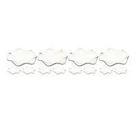 Cabilock 12 Pièces Plat en Verre Transparent pour Huile Essentielle,