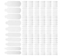 Cabilock 120 Moules à Ongles Flexibles en Silicone Blanc pour Nail Art de Noël, Pochoirs Réutilisables 3d Flocons de Neige, Modèles Soi-même pour Manucure Festive et Extensions