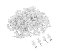 Cabilock 120pièces Butées De Rail à Rideau Lot de Accessoires pour Systèmes De Rideaux Flexibles Et Incurvés Extrémités De Remplacement De Rideau Butées De Rail Coulissant pour