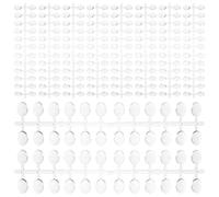 Cabilock 12ensembles Présentoirs Ovales Moyens Transparents pour Pratique de Manucure Nuancier pour Accessoires de Formation Salon