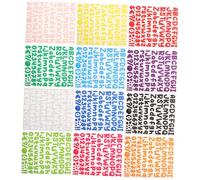 Cabilock 12feuilles Autocollants Lettres Chiffres Décoratifs Pour Toque De Remise De Diplôme Alphabet Scrapbooking Diy Surface Lisse