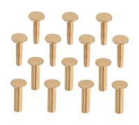 Cabilock 14 Paires Rivets de Manche de Couteau Acier Inoxydable Vis à Tête Plate pour Poignées de Couteaux Fixations Stables et Résistantes pour Réparation et Assemblage de Couteaux de