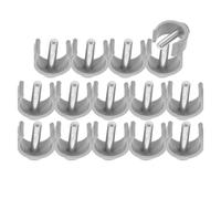 Cabilock 14 Pièces Clips de Fixation Pliables en C pour Cannes et Déambulateurs, Compatibles Tubes 22 Mm, Goupille 28 Mm, Accessoires de Sécurité pour Cadres de Toilettes et Aides la