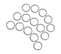Cabilock 15 Anneaux Brisés en Argenté 925 Ronds pour Fabrication de Bijoux, Fermoirs Solide pour Bracelets et Colliers, pour DIY et Réparation