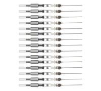 Cabilock 15 Pièces Absorbeur D'encre Portable pour Stylo-plume, Convertisseur en Acier Inoxydable Argenté de 3,4 Mm, Réutilisable, pour Réparation et Nettoyage