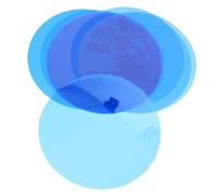 Cabilock 15 Pièces Autocollants Qui Changent De Couleur Film De Transparence Ronde Film Filtrant Rond Filtre De Couleur De Lampe Gel Ronde Bleu L'animal De Compagnie