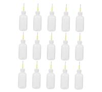 Cabilock 15 pièces Bouteilles à Presser pour Poterie avec Pointe Aiguille Précise pour Application de Glaçage et Peinture Artistique Accessoires Plastique Résistants pour Céramique et