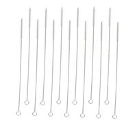 Cabilock 15 pièces Brosse à Paille INOX et Nylon Goupillon Flexible pour Nettoyage Tube Bouteille Entonnoir et Coins Difficiles Daccès Outil Sûr pour Usage Alimentaire