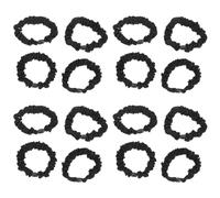 Cabilock 15 pièces Élastiques Cheveux Noirs Doux et Résistants Accessoires pour Femmes Bandeaux Pratiques et Confortables pour Coiffures Quotidiennes