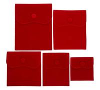 Cabilock 15 Pièces Lot de Pochettes à Bijoux Doux avec Bouton Pression Sacs de Rangement Portables pour Colliers Bagues et Boucles Oreilles Sacs Cadeaux Élégants pour Femmes Variées