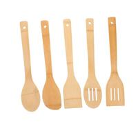 Cabilock 15 Pièces Ustensiles de Cuisine Naturel Antiadhésives Spatules Solides Set Complet pour Chefs à Faciles à Nettoyer et Polyvalents