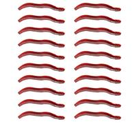 Cabilock 150 pièces Leurre Rouge Souple Imitation Naturelle pour Eau Douce et Salée Attractif Léger pour Truite Bar Perche et Carnassiers