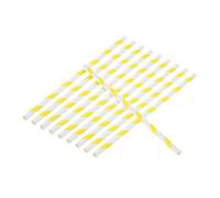 Cabilock 150 pièces Lollipops Sticks Papier Jaunes pour Machine à Barbe à Papa Automatique Bâtonnets Sans Écharde Résistants et Adaptés Production Commerciale Lors de Fêtes Mariages et