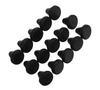 Cabilock 15pcs Bouchons en Silicone Résistants à Haute Température pour Pieds de Micro-ondes Antidérapants et Anti-vibrations, Accessoires Cuisine Noirs pour Four