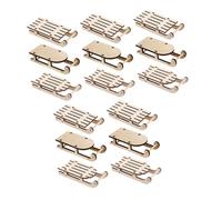 Cabilock 15pièces Traîneau Miniature Lot de Décorations De Noël Traîneaux Modèles De Ski Décoration De Table à Suspendre pour Sapin De Noël Styles