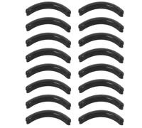 Cabilock 16 Pièces Coussinets Texture Délicate en Silicone Noir Recourbe-cils Recharge Caoutchouc Douce et Sécurisée Accessoires pour Usage Quotidien et Maquillage Précis