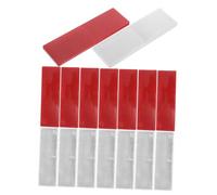 Cabilock 16 Pièces Réflecteurs Adhésifs Rectangulaires Voiture Camions Remorque Bateaux Suv Rvs Bande Réfléchissante Rouge et Blanc Étanche pour Sécurité Nocturne