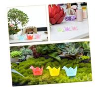 Cabilock 18 Pcs Miniature Origami Crane Figurines Glow in The Dark Luminous Resin Mini Figurines for DIY Miniature Gardening Landscape Aquarium Dollhouse Decorations