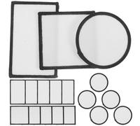 Cabilock 18 pcs Patchs Thermocollants pour Chapeaux Écussons Vierges pour Sublimation Couture et Broderie Décorations et Réparations Vêtements DIY